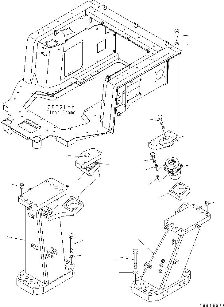 ROPS MOUNTING — komatsu parts diagram