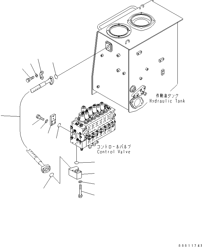 RETURN PIPING — komatsu parts diagram
