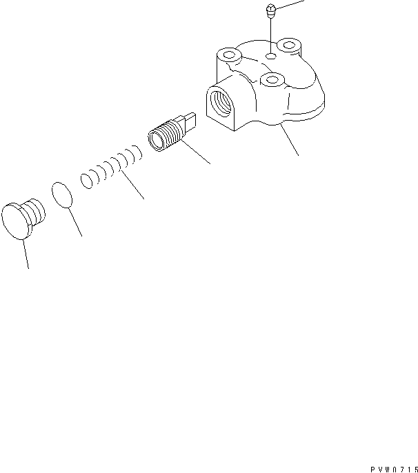 TRANSMISSION CONTROL VALVE (3/4) — komatsu parts diagram