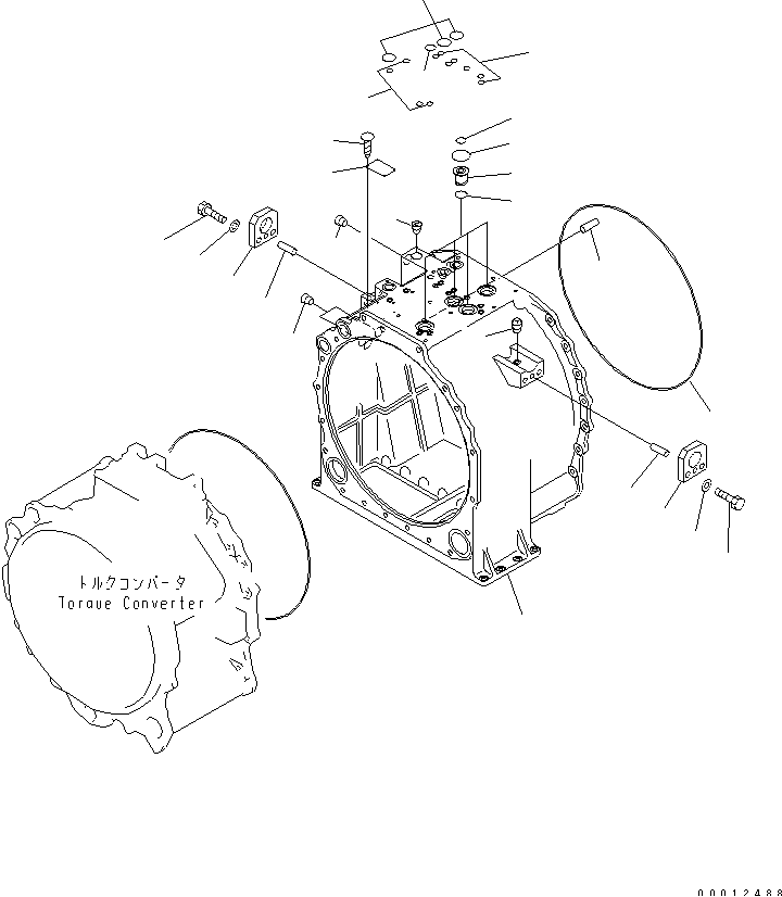 TRANSMISSION CASE — komatsu parts diagram