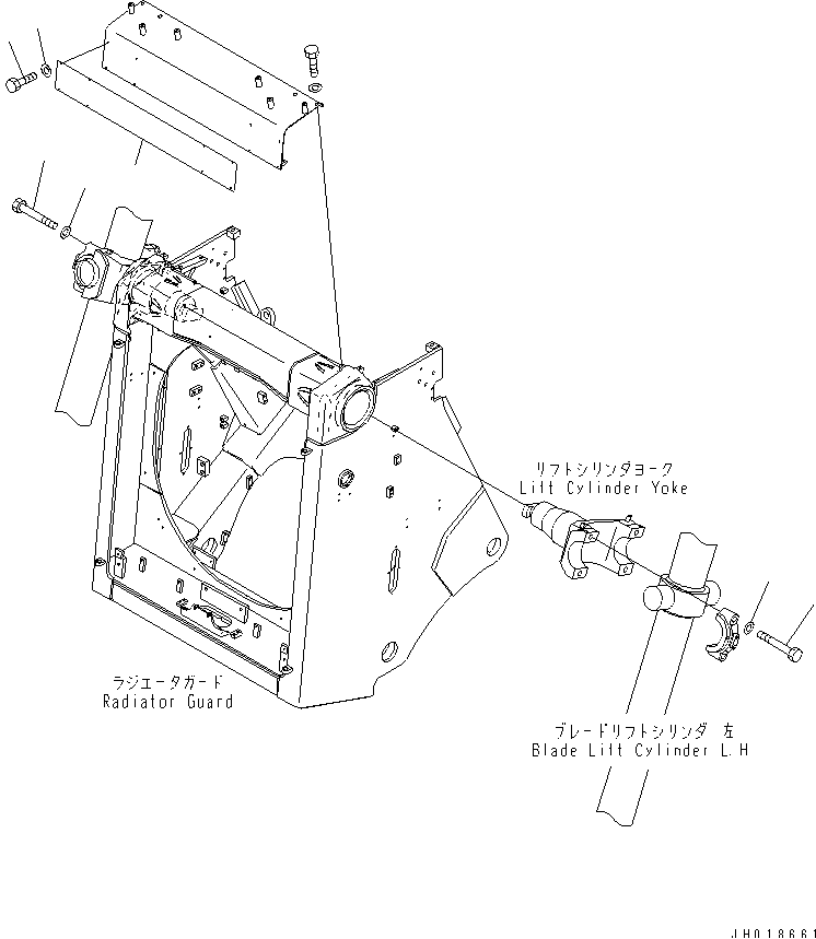 STAY CAP BOLT(#20214-) — komatsu parts diagram
