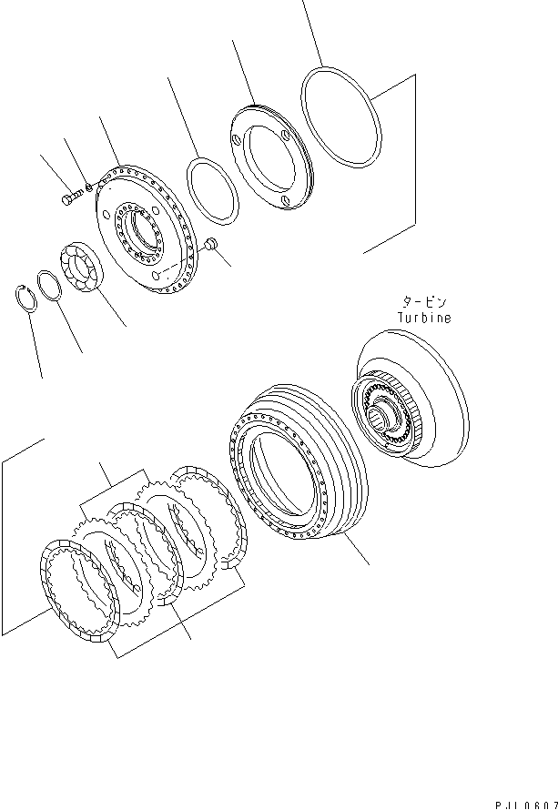 TORQUE CONVERTER CASE — komatsu parts diagram