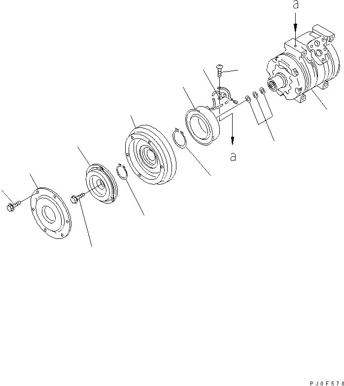 COMPRESSOR (FOR SAND AND DUSTY TERRAIN SPEC.)(#20036-) — komatsu parts diagram