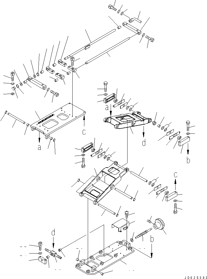 LIFT AND SLIDER(#20180-) — komatsu parts diagram