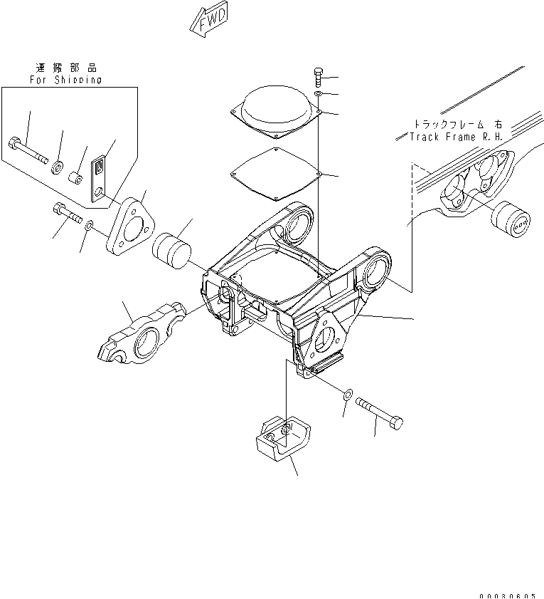 BOGIE (R.H.) (2ND) — komatsu parts diagram