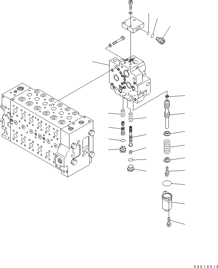CONTROL VALVE (12/13) — komatsu parts diagram