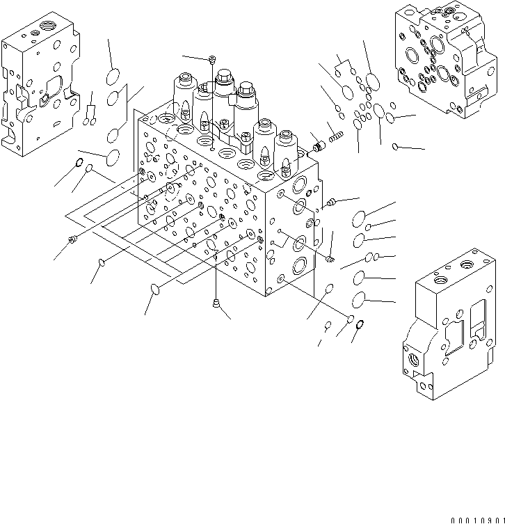 CONTROL VALVE (3/13) — komatsu parts diagram