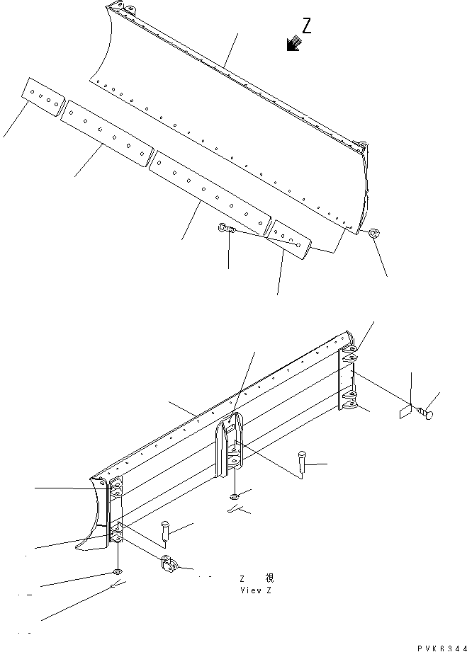 ANGLE BLADE — komatsu parts diagram