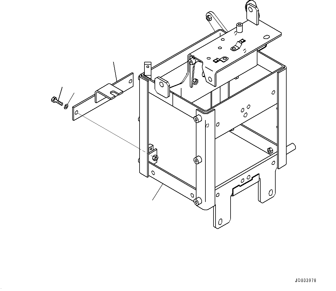 Brake Control, Bracket(#10001-) — komatsu parts diagram
