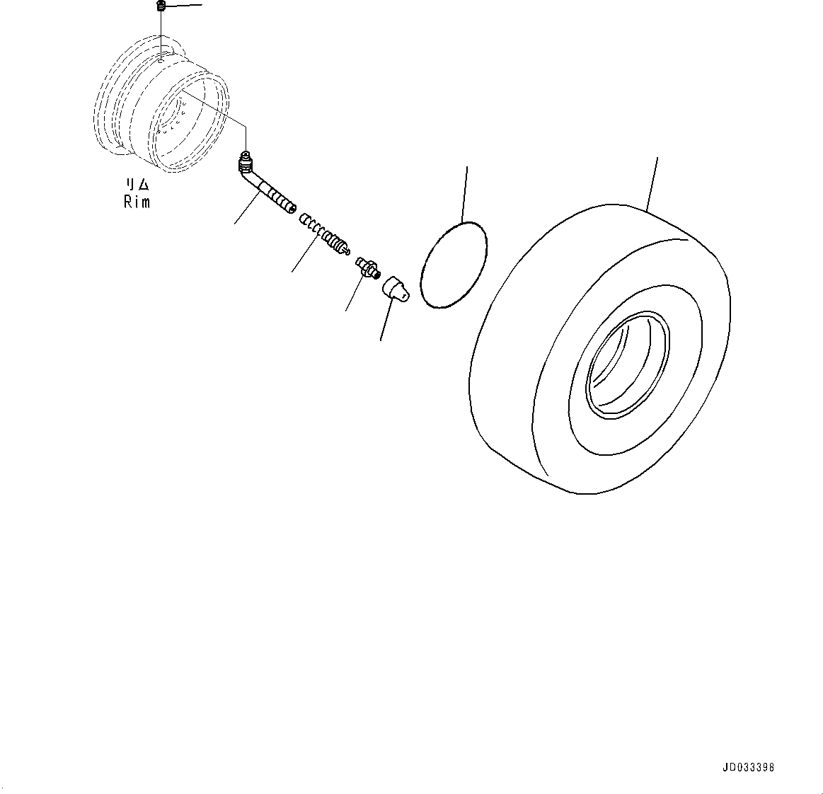 Tire, (26.5-25-20PR-L4 Tubeless Tires, Yokohama)(#10001-) — komatsu parts diagram
