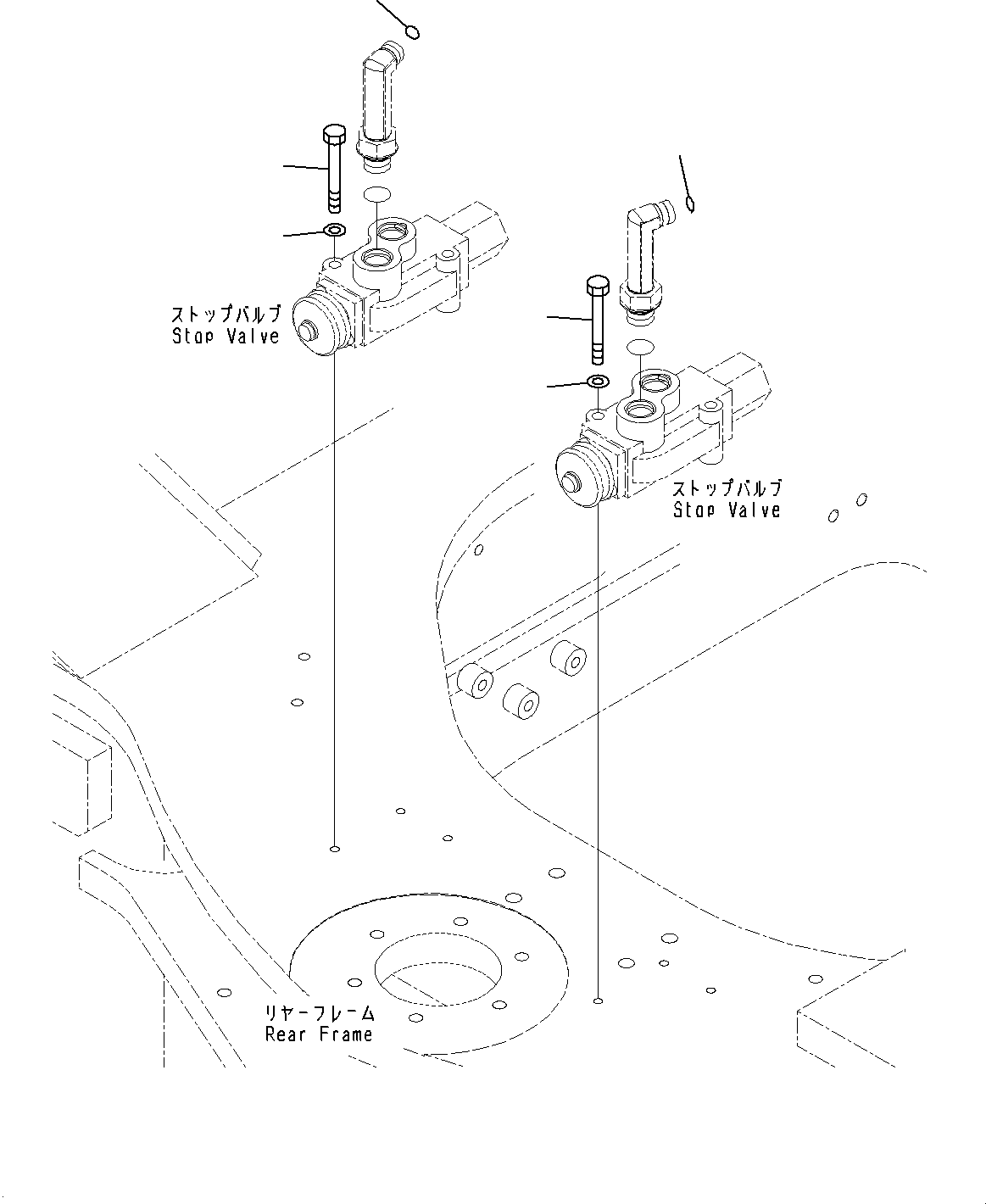 Steering Hydraulic Piping, Mounting (2/3)(#10001-) — komatsu parts diagram