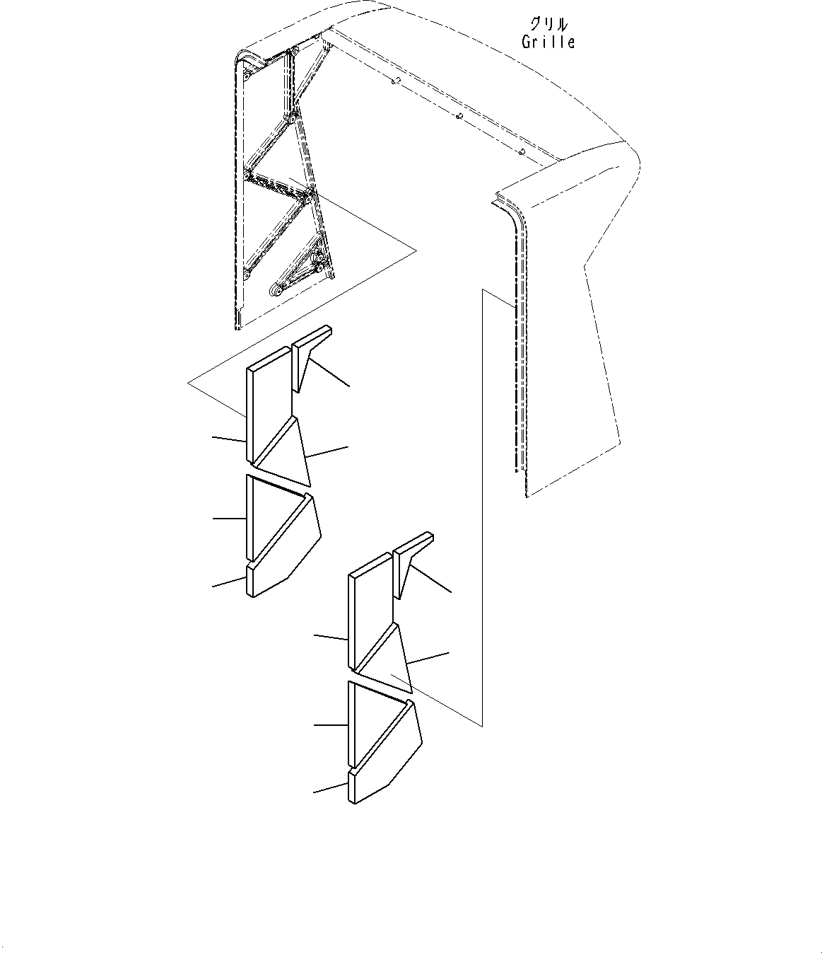 Hood, Sheet (4/4)(#10001-) — komatsu parts diagram