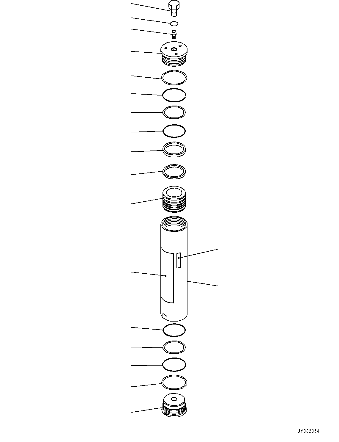 Brake Control, Inner Parts, Accumulator, R1 Type (For Japan High Pressure Accumulator Regulation)(#10001-) — komatsu parts diagram