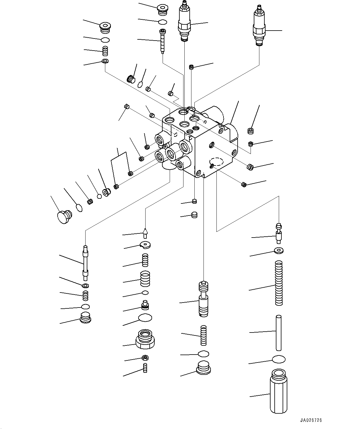 Brake Control, Accumulator Charge Valve (With Brake Oil Cooling System)(#10001-) — komatsu parts diagram