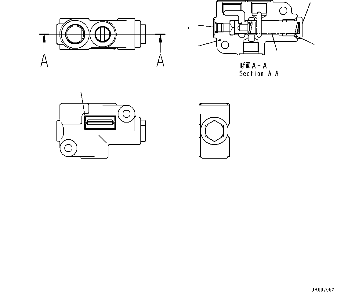 Brake Control, Priority Valve (With Brake Oil Cooling System)(#10001-) — komatsu parts diagram