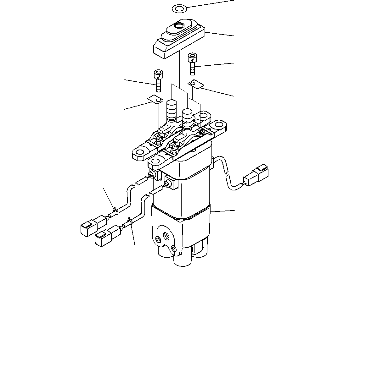 Loader Control Unit, Inner Parts, PPC Valve (1/2) (With 2-Lever Loader Control and 1-Lever Attachment Control)(#10001-) — komatsu parts diagram
