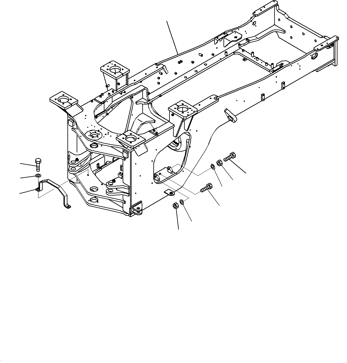 Rear Frame, (#10001-) — komatsu parts diagram