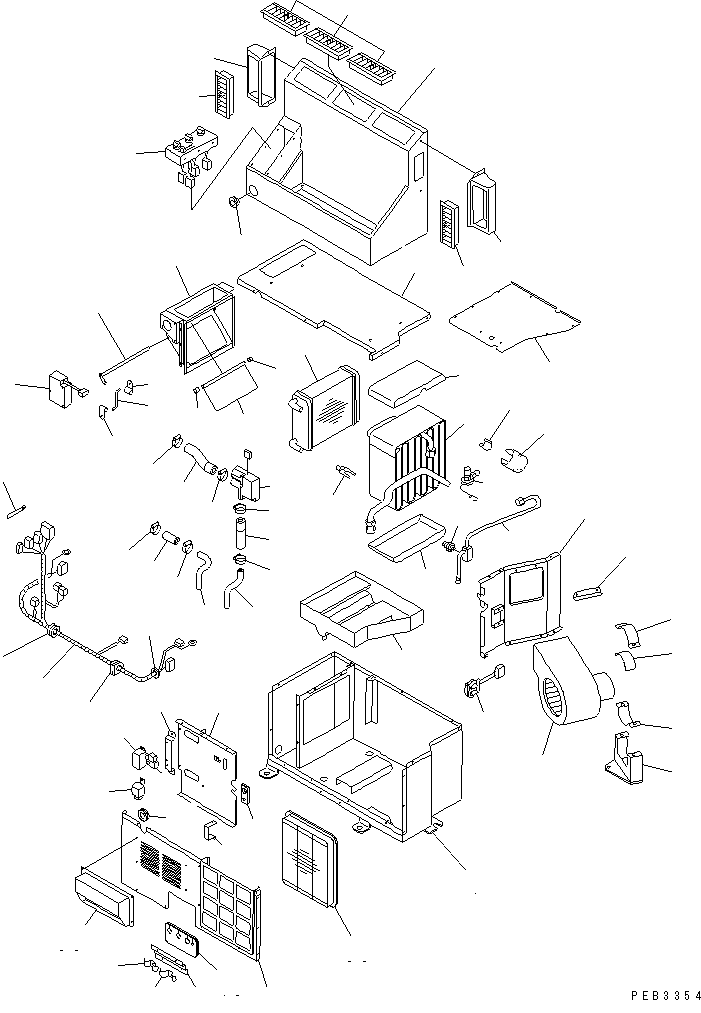 COOLING UNIT (AIR CONDITIONER)(#22630-) — komatsu parts diagram
