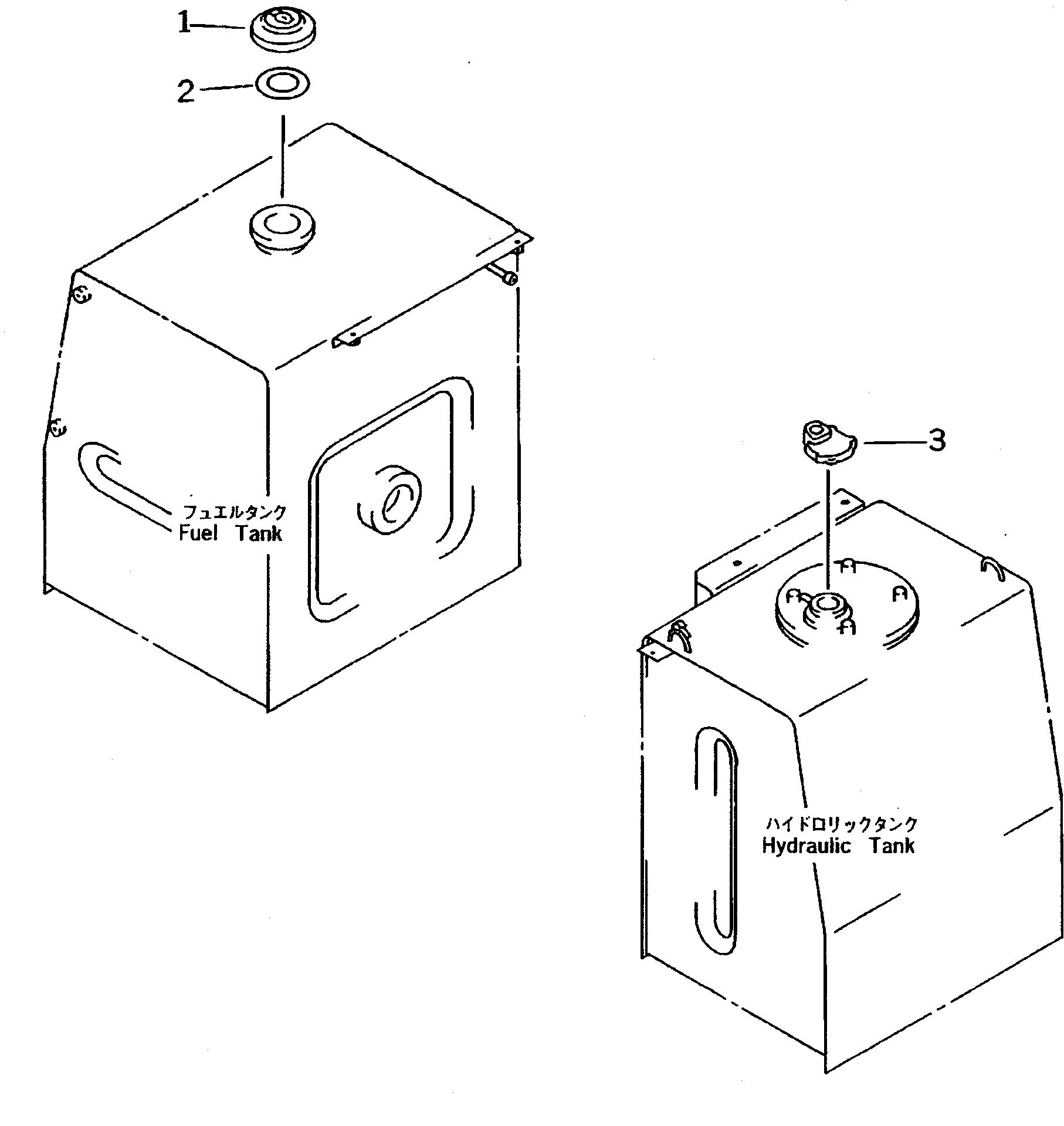 VANDALISM PROTECTION (WITH BREATHER HOSE) — komatsu parts diagram
