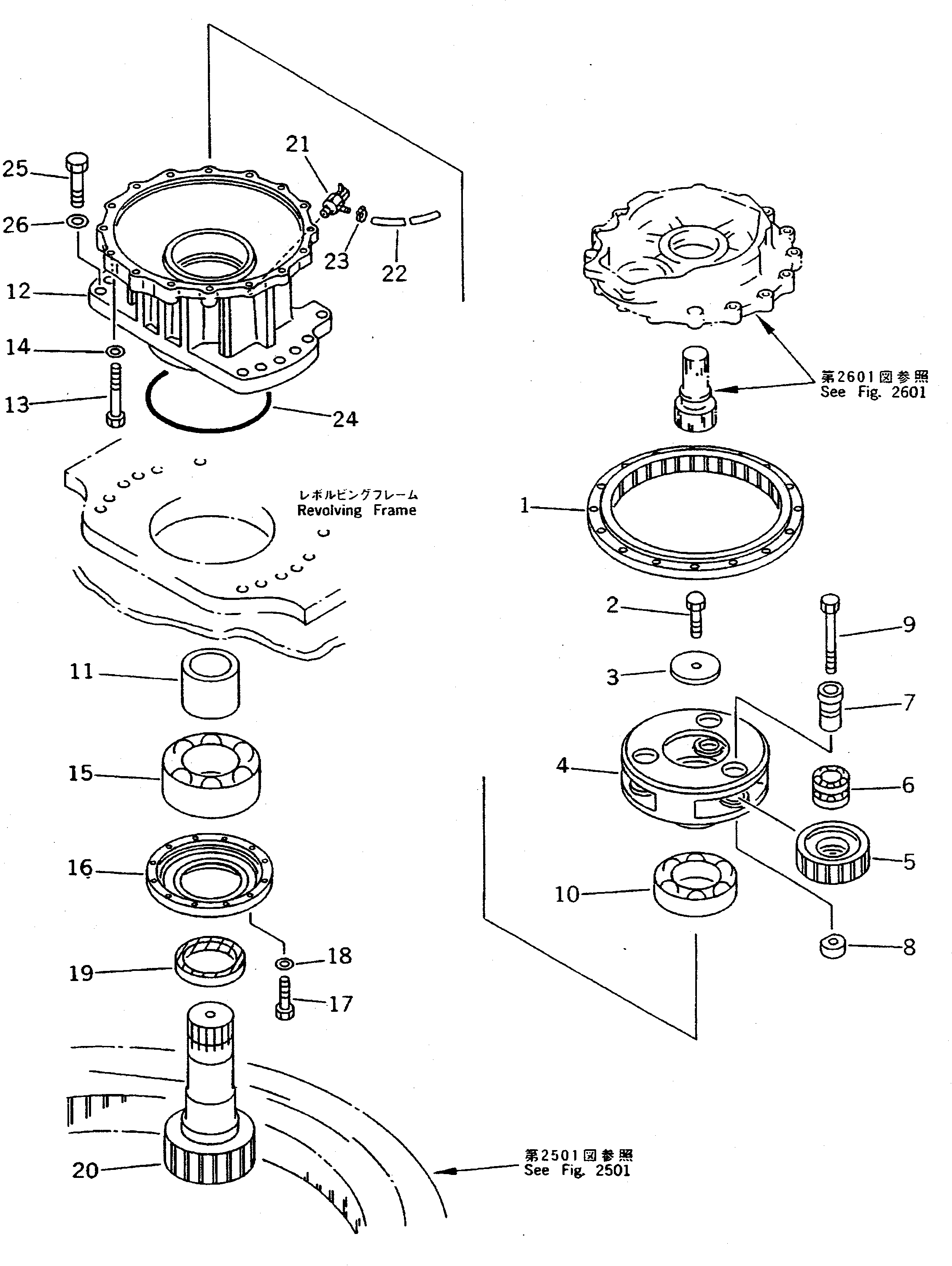 SWING MACHINERY (2/2) — komatsu parts diagram