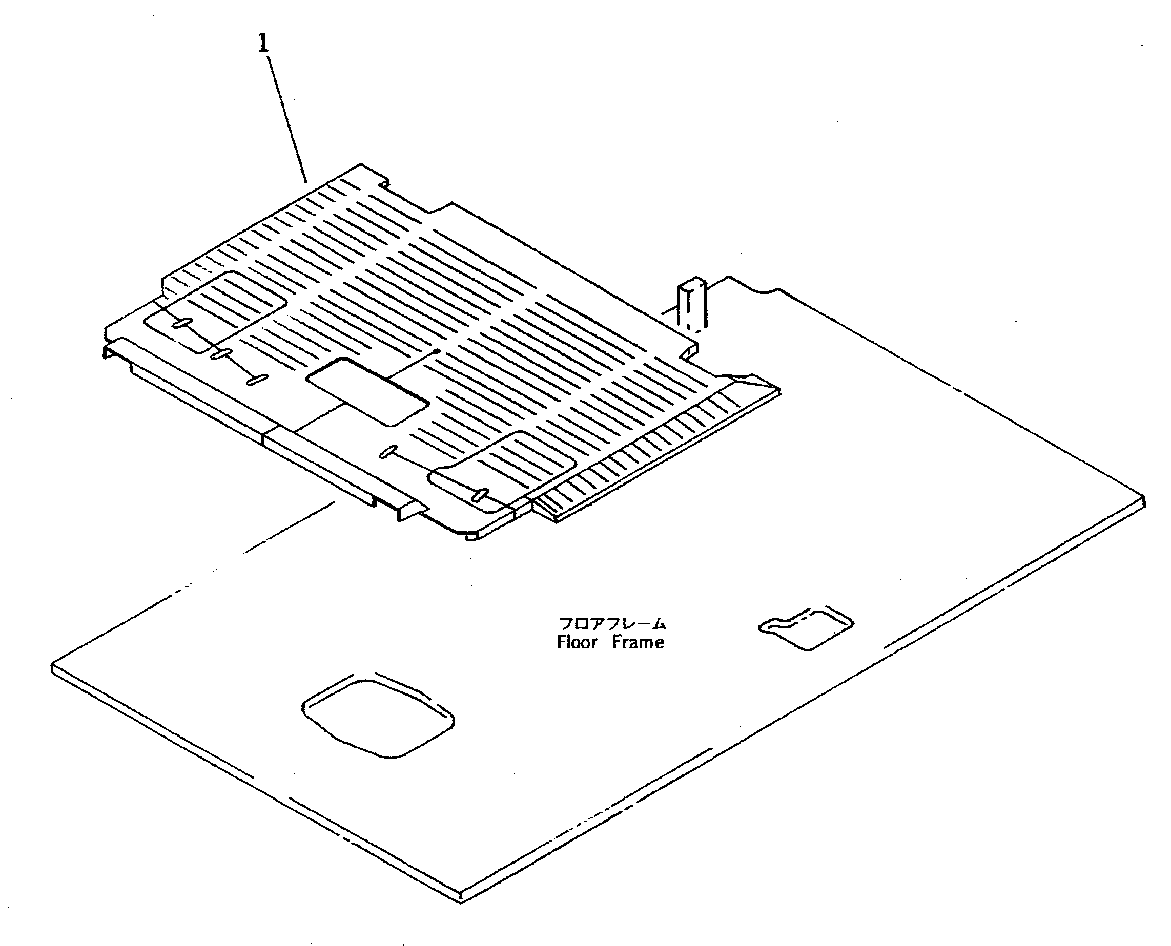 FLOOR MAT (FOR WRIST CONTROL) — komatsu parts diagram