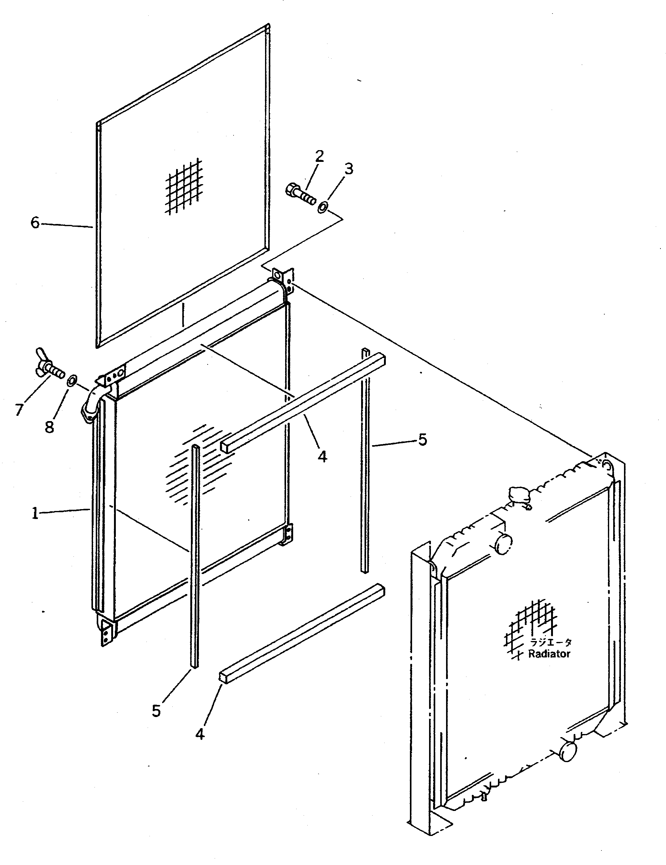 OIL COOLER(#21401-) — komatsu parts diagram