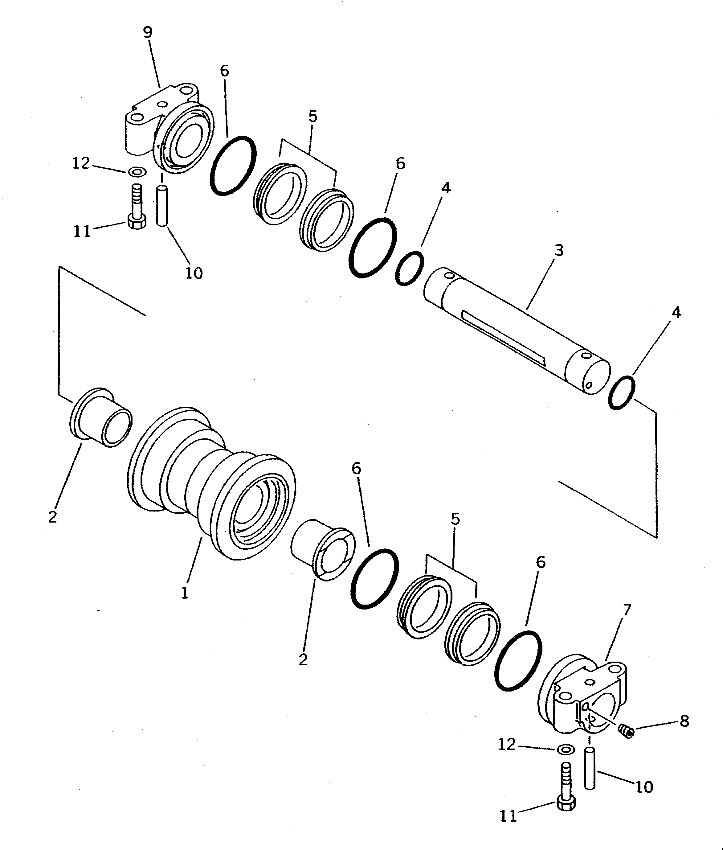TRACK ROLLER — komatsu parts diagram