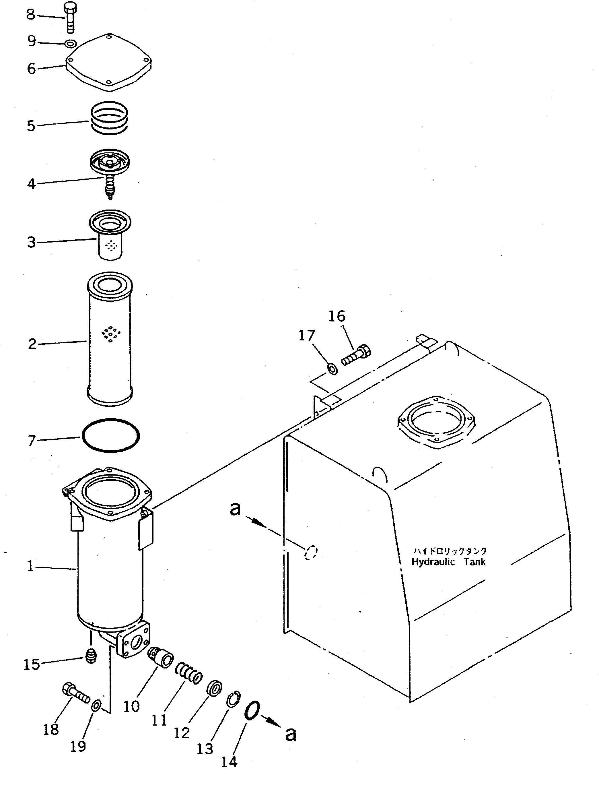 MAIN FILTER — komatsu parts diagram