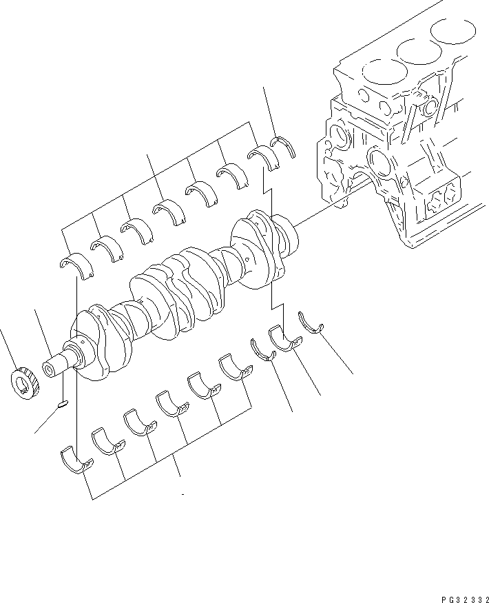 CRANKSHAFT — komatsu parts diagram