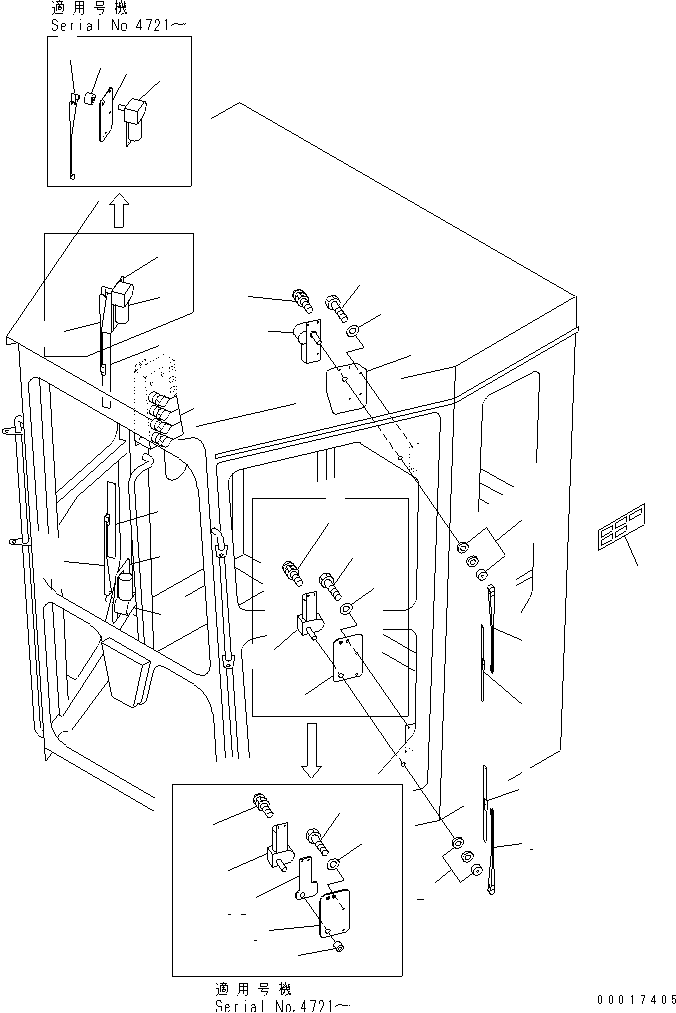 OPERATOR'S CAB (DOOR WIPER) — komatsu parts diagram