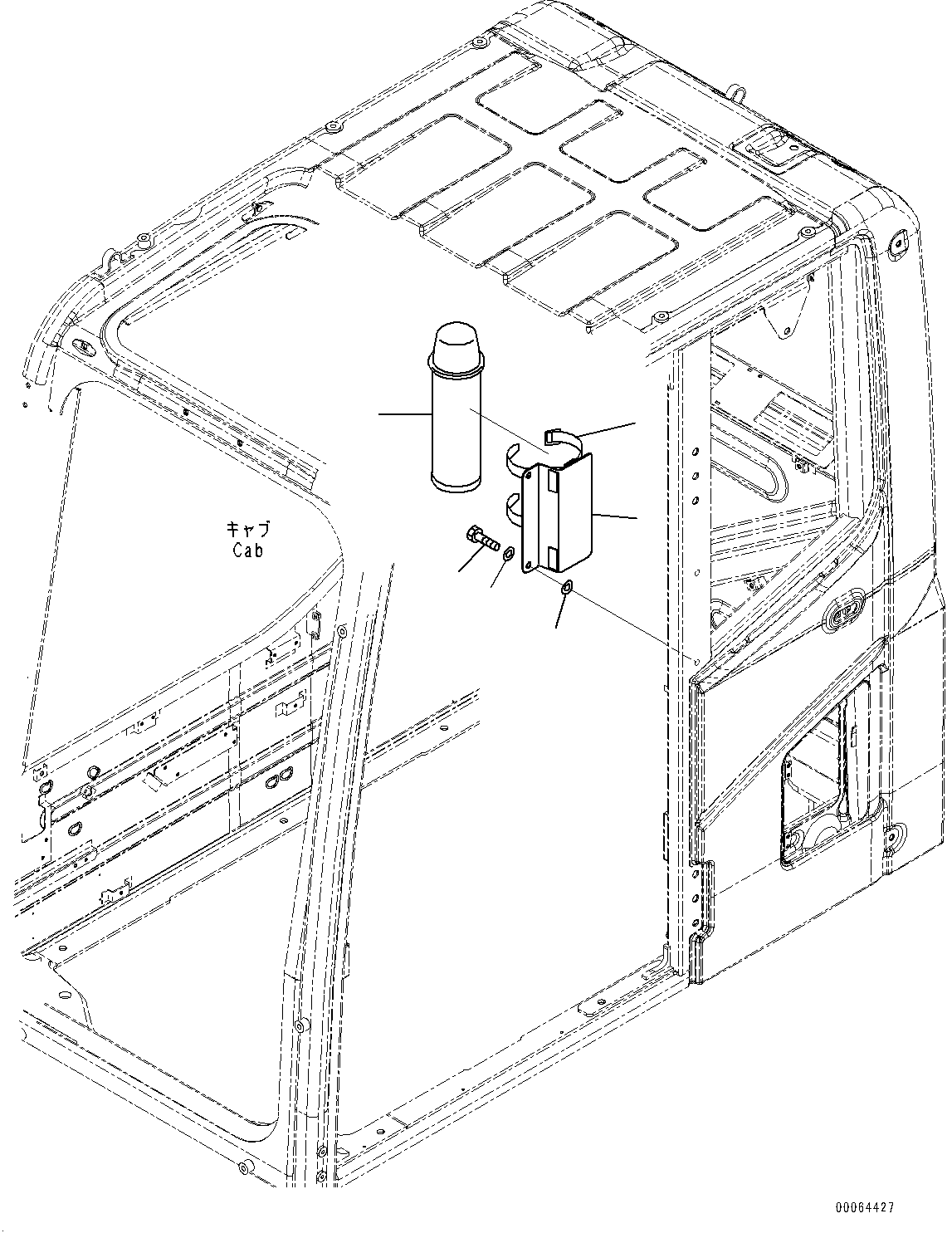 Thermos Bottle, (#350001-) — komatsu parts diagram