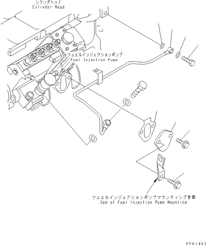 FUEL SYSTEM ACCESSORIES — komatsu parts diagram