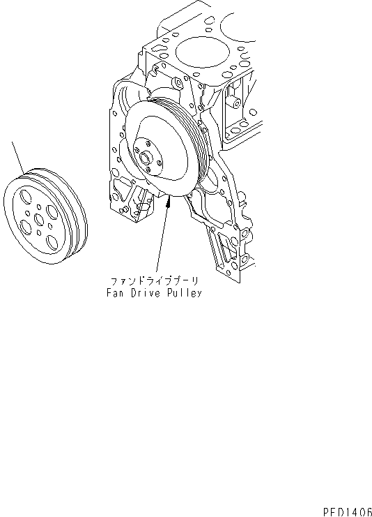FAN PULLEY(#26200282-26219989) — komatsu parts diagram
