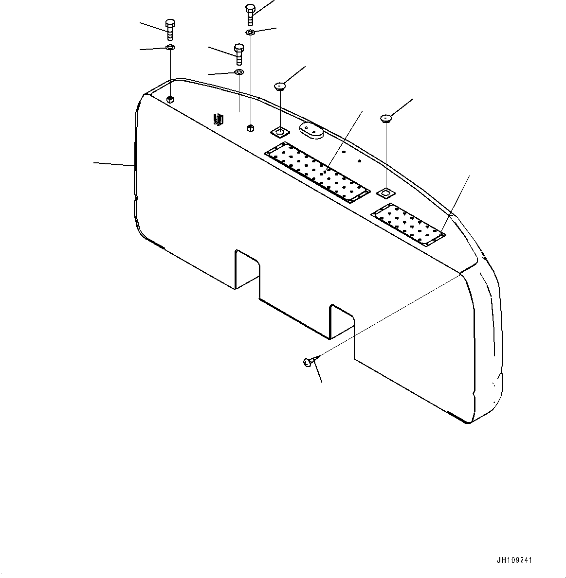 Counterweight, (#700001-) — komatsu parts diagram