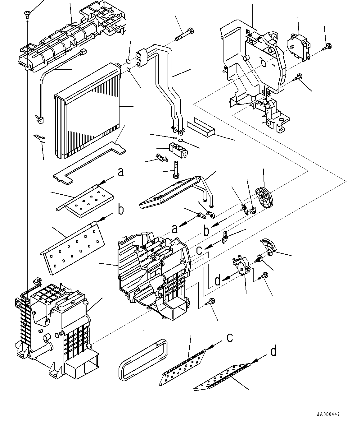 Cab, Air Conditioner Unit (1/3)(#700001-) — komatsu parts diagram