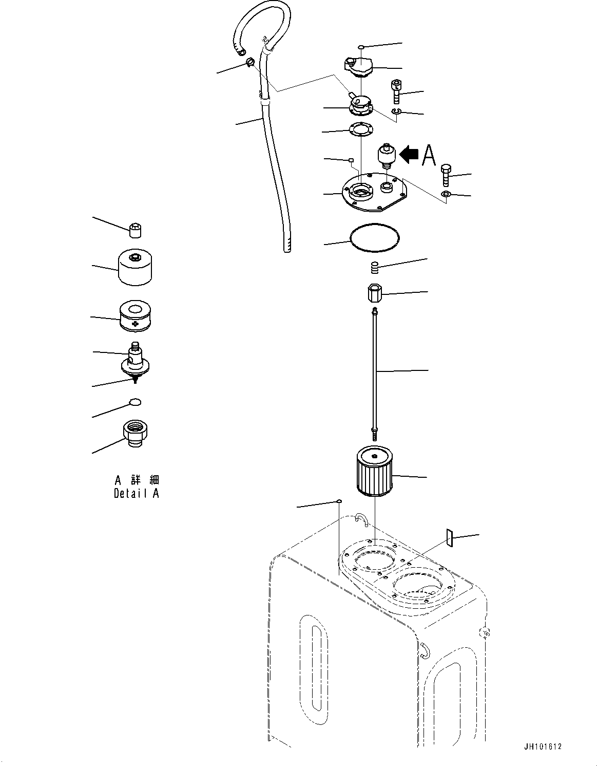 Hydraulic Tank, Breather(#700001-) — komatsu parts diagram
