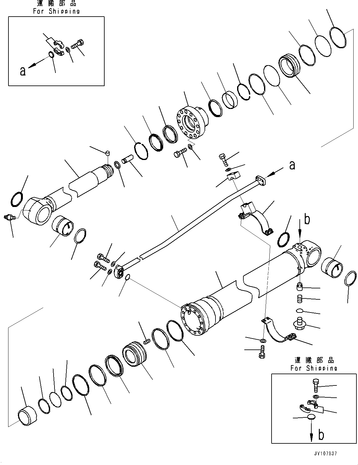 Arm Cylinder, Inner Parts, Arm Cylinder(#700001-) — komatsu parts diagram