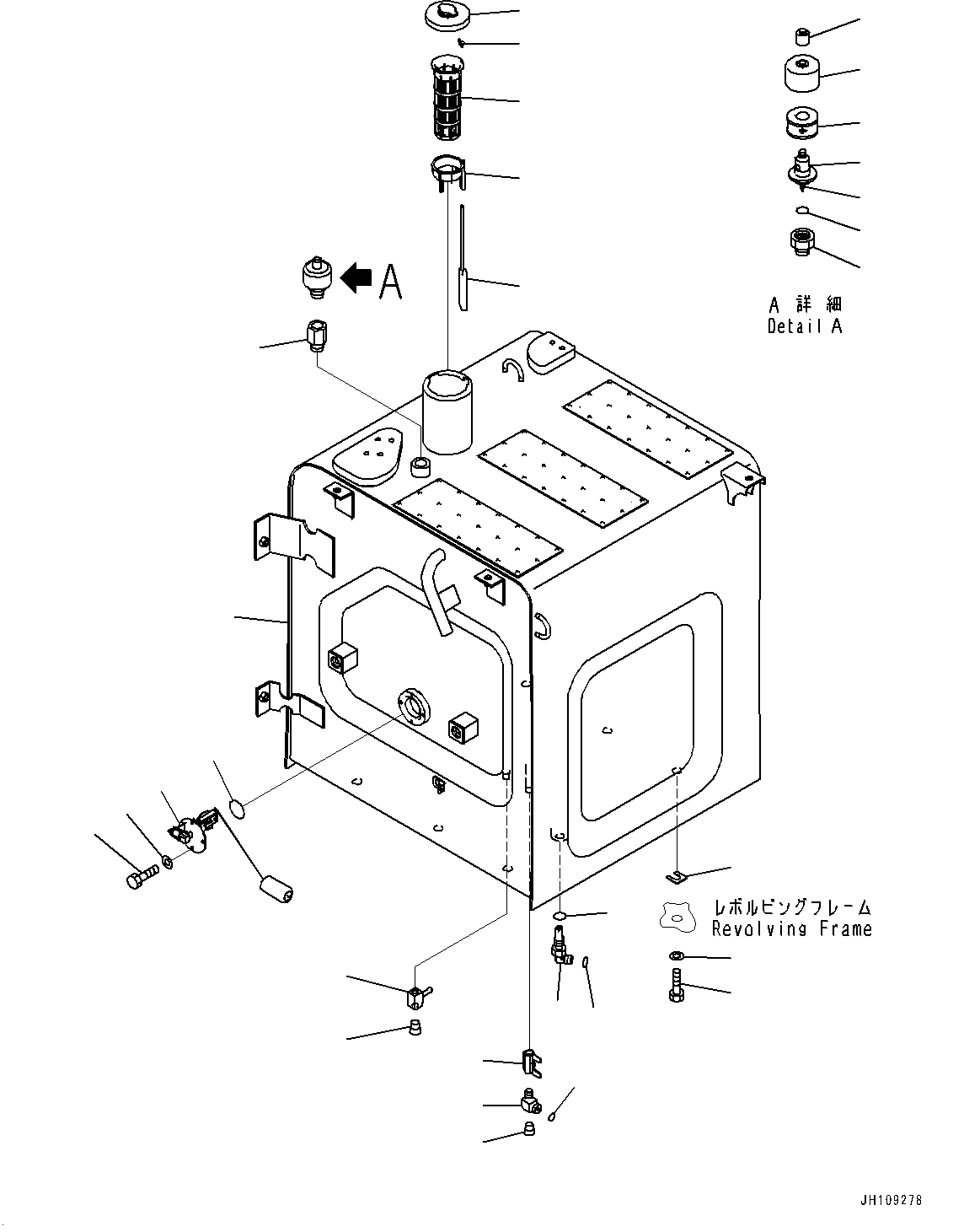 Fuel Tank, (With Refueling Pump)(#700001-) — komatsu parts diagram