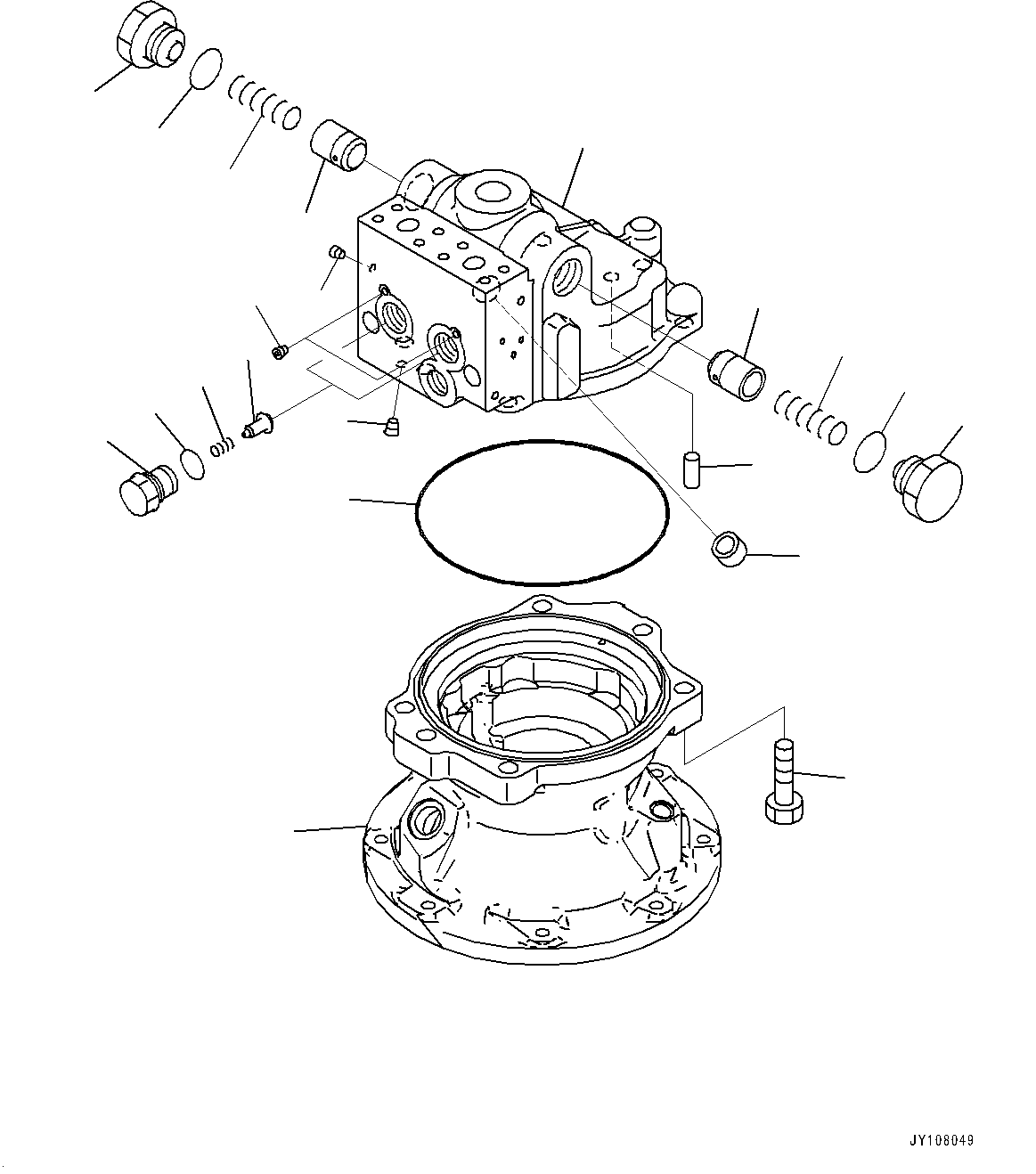Swing Machinery and Motor, Inner Parts, Swing Motor (1/3)(#700001-) — komatsu parts diagram