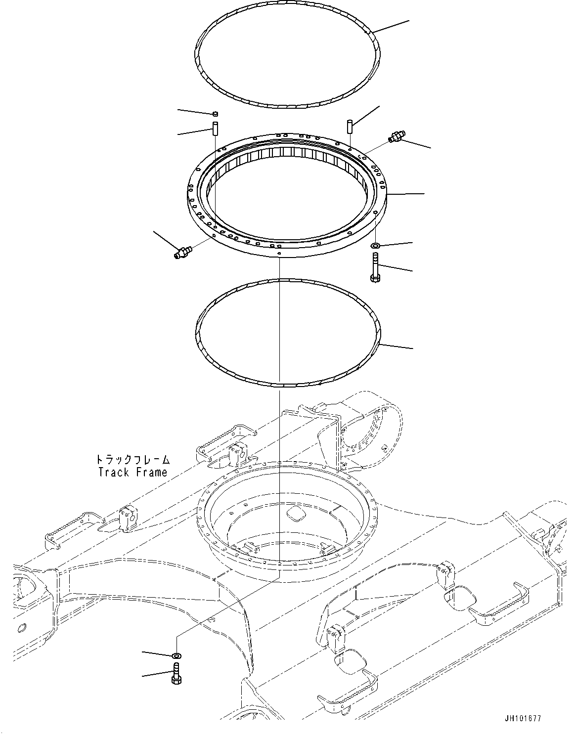Swing Circle, (#700001-) — komatsu parts diagram