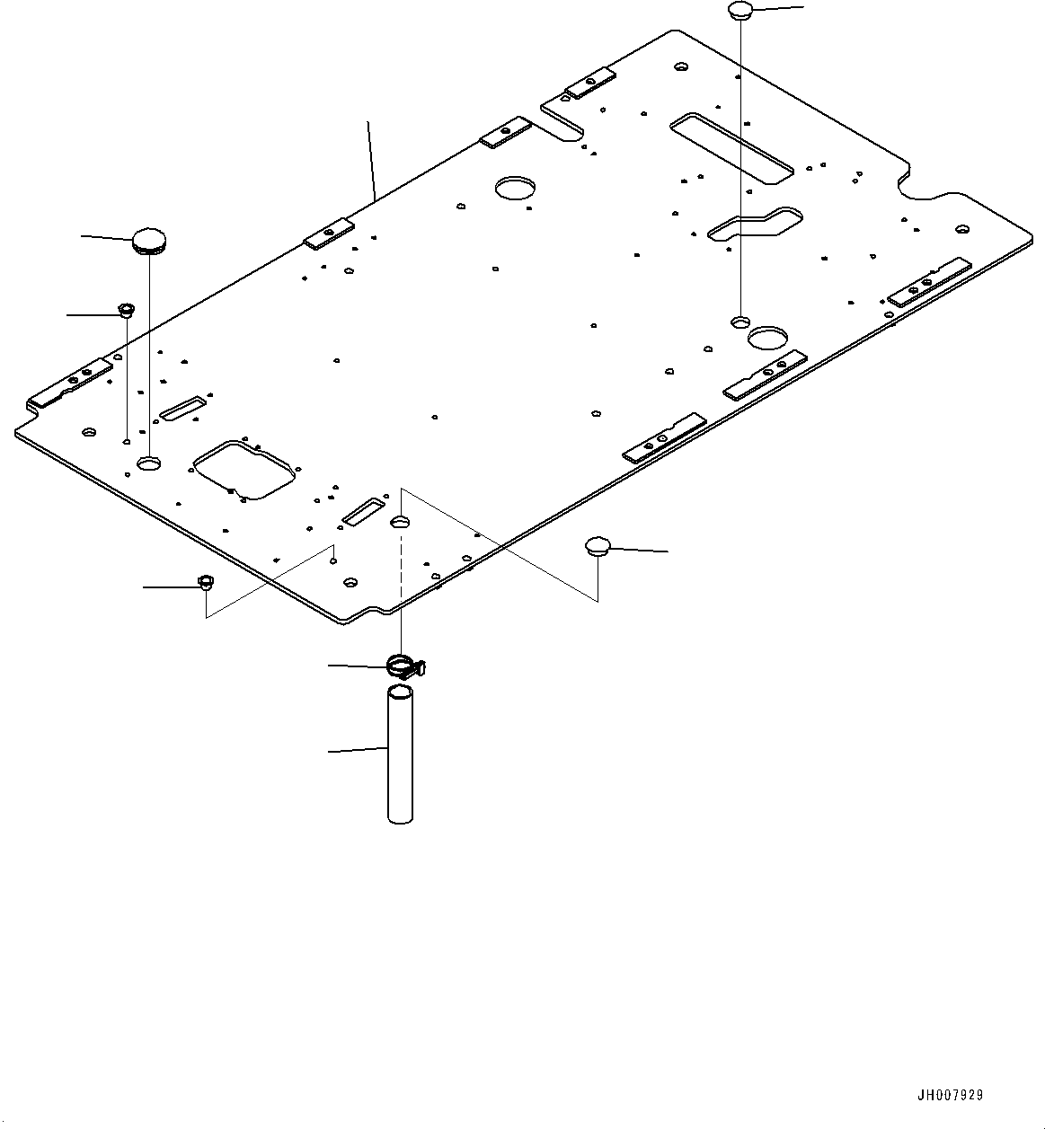 Cab, Floor, Frame(#700001-) — komatsu parts diagram