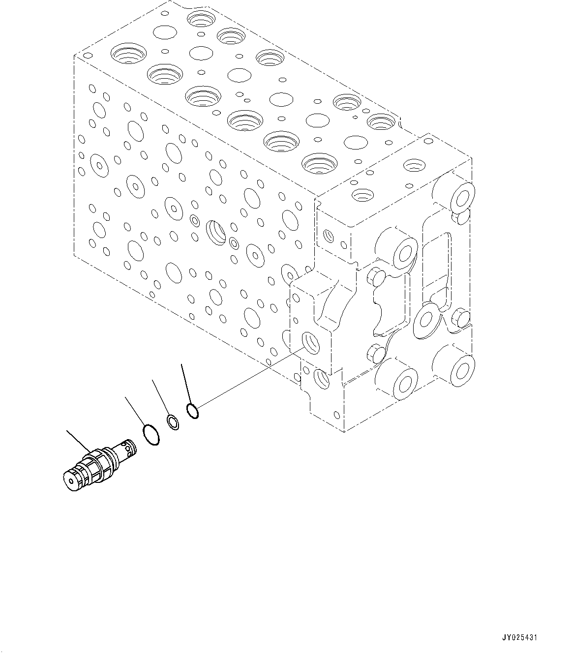 Control Valve, 7-Spool (11/21)(#700001-) — komatsu parts diagram