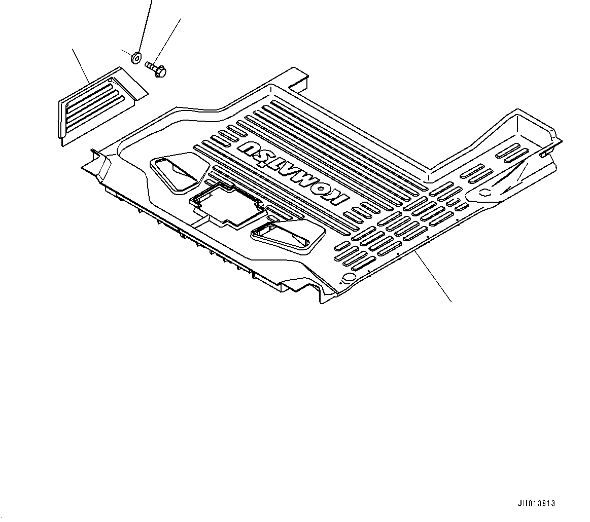 Floor Mat, (#700001-) — komatsu parts diagram