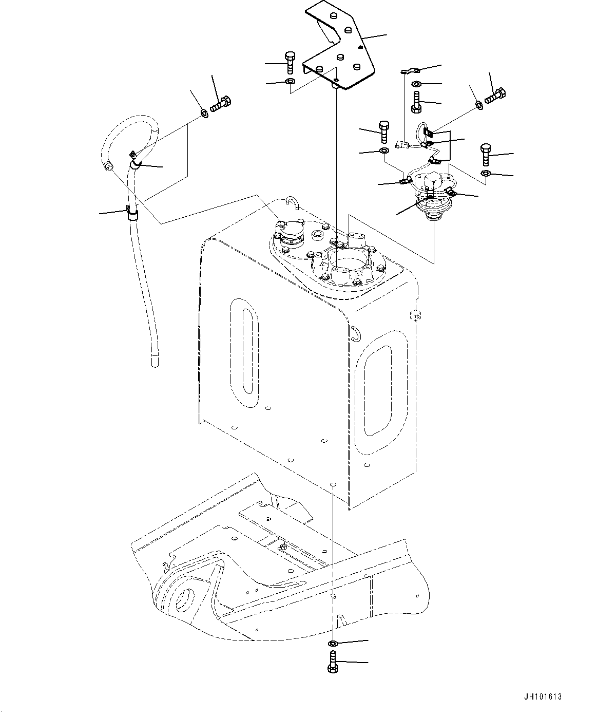 Hydraulic Tank, Related Parts(#700001-) — komatsu parts diagram