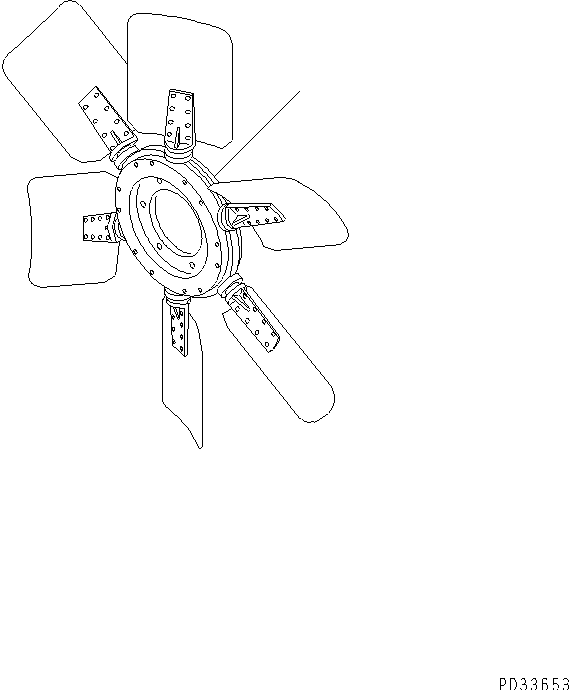 COOLING FAN (EXTREME COLD TERRAIN SPEC.)(#81455-84784) — komatsu parts diagram
