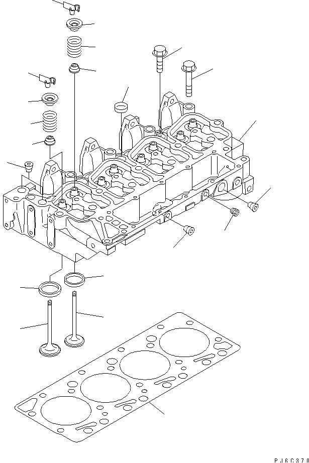 CYLINDER HEAD(#26277757-) — komatsu parts diagram