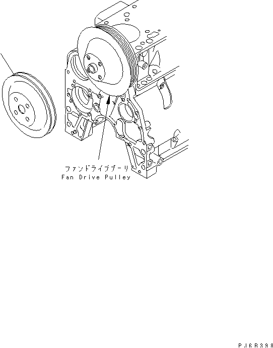 FAN PULLEY(#26282900-) — komatsu parts diagram