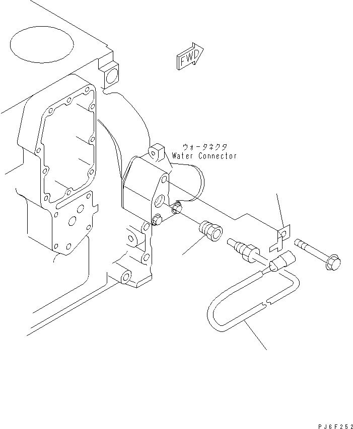 WATER TEMPERATURE SENSOR(#26304081-) — komatsu parts diagram