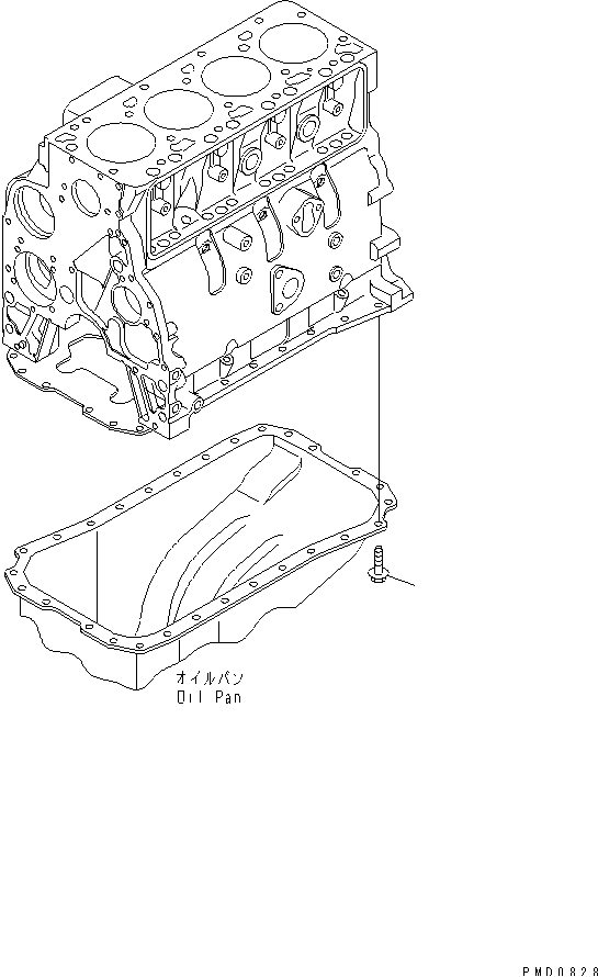 OIL PAN BOLT(#26277757-) — komatsu parts diagram
