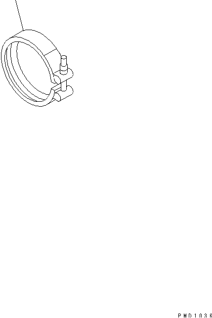 EXHAUST CONNECTOR CLAMP — komatsu parts diagram